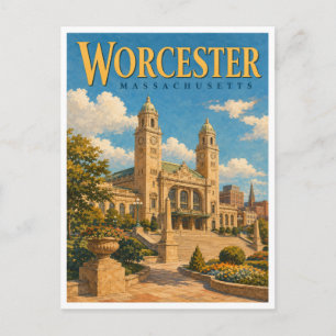 Postal Worcester Massachusetts Union Station GeoSaga