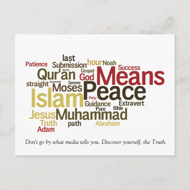 postal wordle-islam dawah (Anverso)