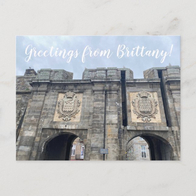 Postal World2Celebrate: ¡Saludos desde Bretaña! (Anverso)