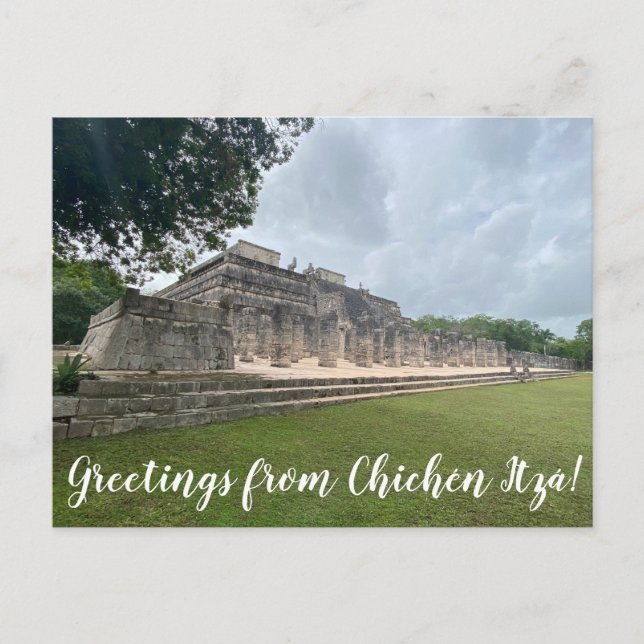 Postal World2Celebrate: ¡Saludos desde Chichén Itzá! (Anverso)