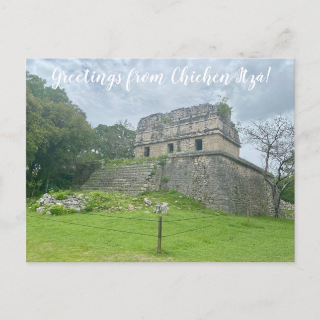 Postal World2Celebrate: ¡Saludos desde Chichén Itzá! (Anverso)