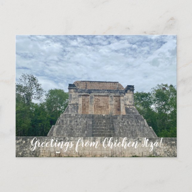 Postal World2Celebrate: ¡Saludos desde Chichén Itzá! (Anverso)