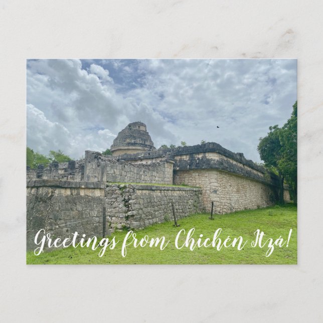 Postal World2Celebrate: ¡Saludos desde Chichén Itzá! (Anverso)