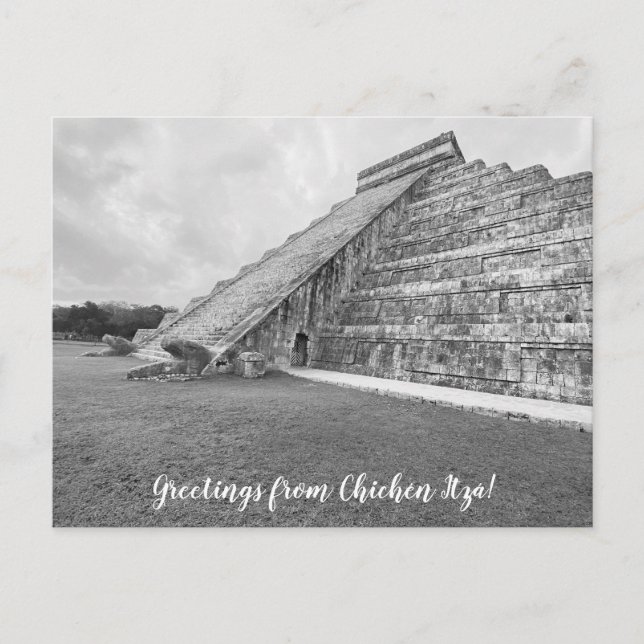Postal World2Celebrate: ¡Saludos desde Chichén Itzá! (Anverso)