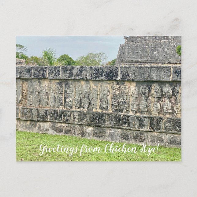 Postal World2Celebrate: ¡Saludos desde Chichén Itzá! (Anverso)