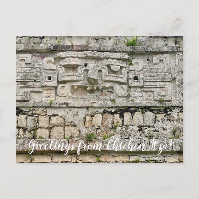 Postal World2Celebrate: ¡Saludos desde Chichén Itzá! (Anverso)