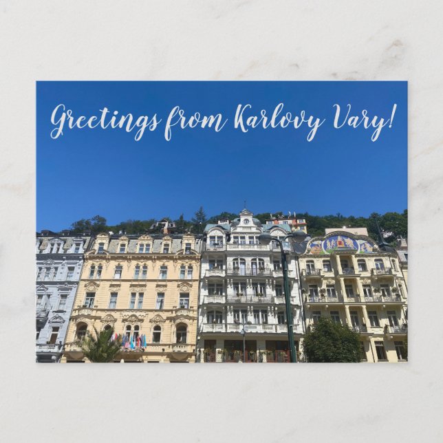 Postal World2Celebrate: ¡Saludos desde Karlovy Vary! (Anverso)