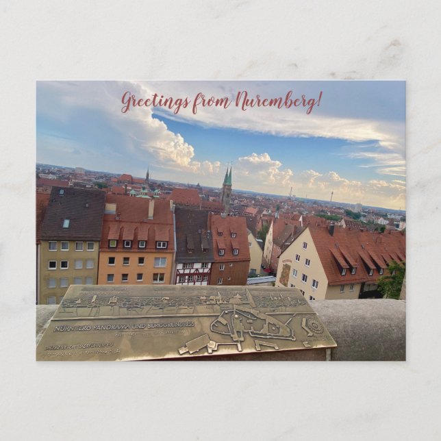 Postal World2Celebrate: ¡Saludos desde Nuremberg! (Anverso)