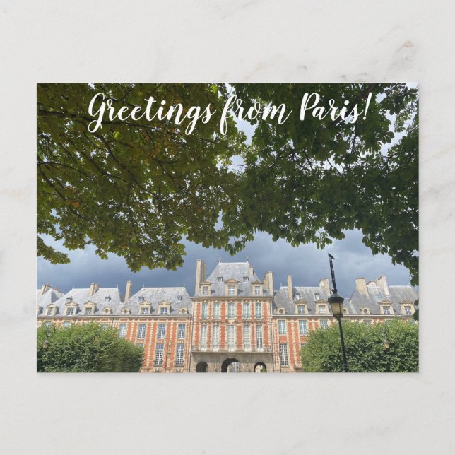 Postal World2Celebrate: ¡Saludos desde París! (Anverso)