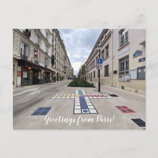 Postal World2Celebrate: ¡Saludos desde París! (Anverso)