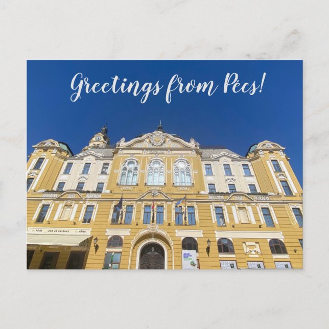 Postal World2Celebrate: ¡Saludos desde Pécs! (Anverso)