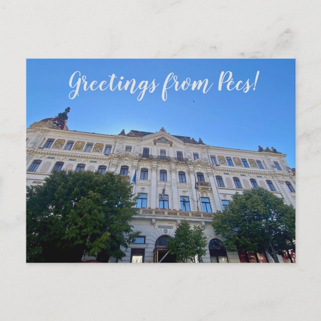 Postal World2Celebrate: ¡Saludos desde Pécs! (Anverso)