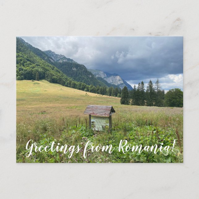 Postal World2Celebrate: ¡Saludos desde Rumania! (Anverso)