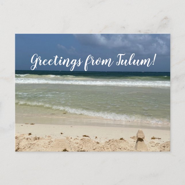 Postal World2Celebrate: ¡Saludos desde Tulum! (Anverso)