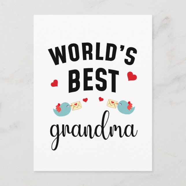 Postal World’s Best Grandma – Sweet & Proud Grandma (Anverso)