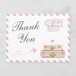 Postal World Travel Baby Shower Sprinkle Gracias