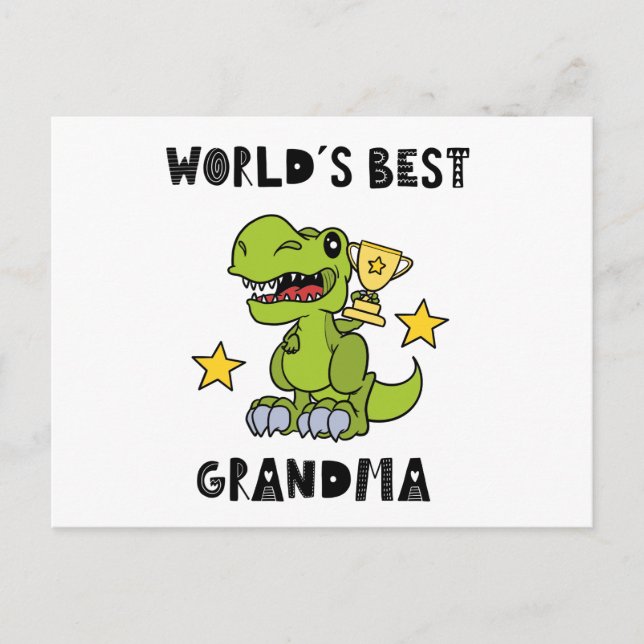 Postal Worlds Best Grandma, Granny, Grandmother (Anverso)