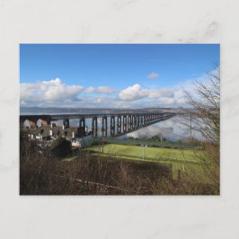 Postal Wormit y el puente ferroviario de Tay