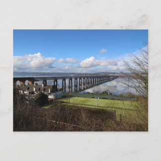 Postal Wormit y el puente ferroviario de Tay