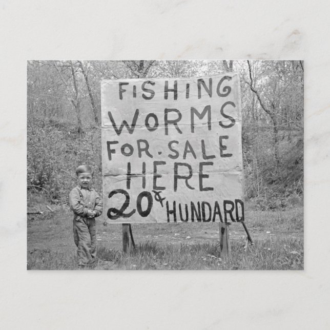 Postal Worms For Sale, 1935 (Anverso)