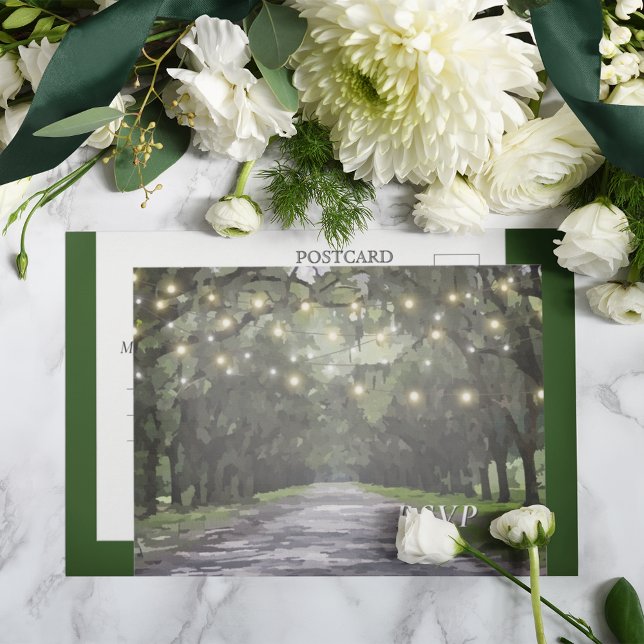 Postal Wormsloe Venue Green Live Oaks RSVP (Subido por el creador)