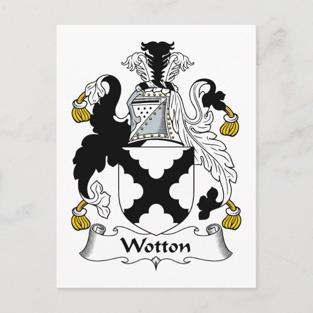 Postal Wotton Family Crest (Anverso)
