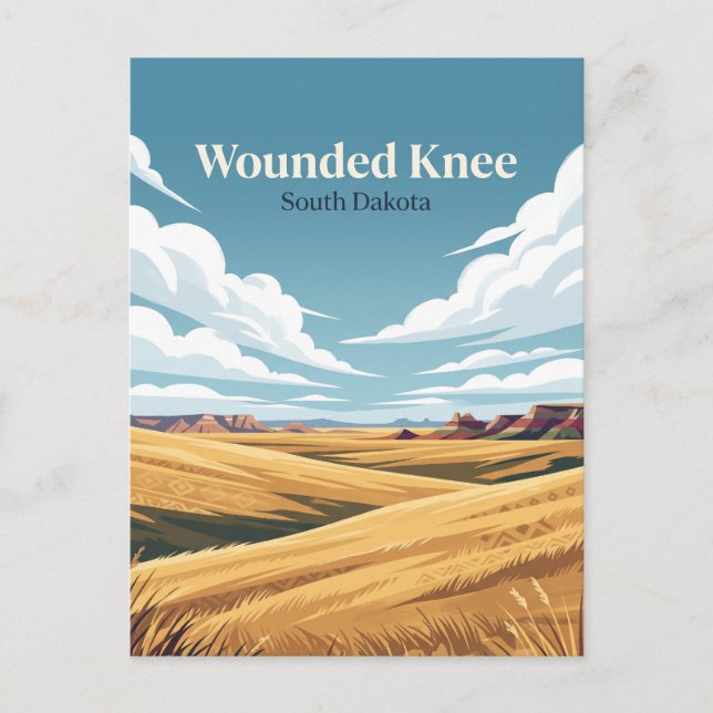 Postal Wounded Knee Dakota del Sur (Anverso)