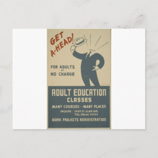 Postal WPA - Educación
