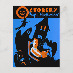Postal WPA, Octubre Es Un Buen Momento Para Leer