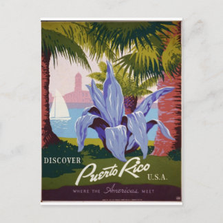 Postal WPA - Visita Puerto Rico