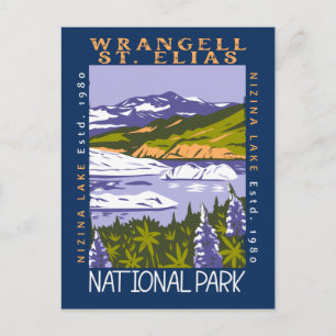 Postal Wrangell St Elias Parque Nacional Vintage