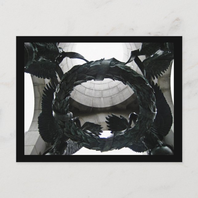 Postal Wreath en el Monumento a la Segunda Guerra Mundial (Anverso)