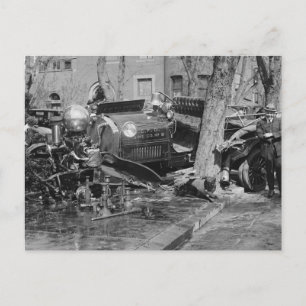 Postal Wreck de motor de fuego, 1922
