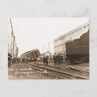 Postal Wreck en Tren de 1928