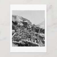 Wreck Vintage de Johnstown Flood Train Wreck 1889