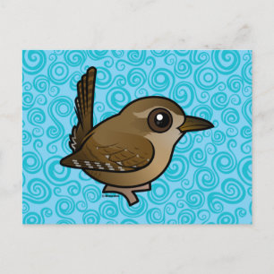 Postal Wren de Invierno Birdorable