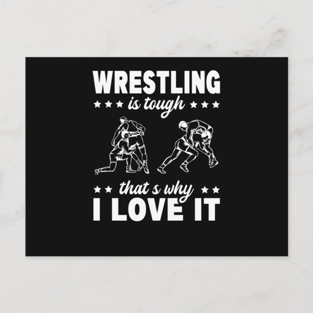 Postal Wrestling Tough Why I Love It Martial Arts Fan (Anverso)