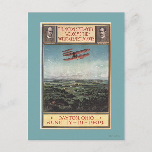 Postal Wright Brothers Plane (Anverso)
