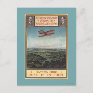 Postal Wright Brothers Plane
