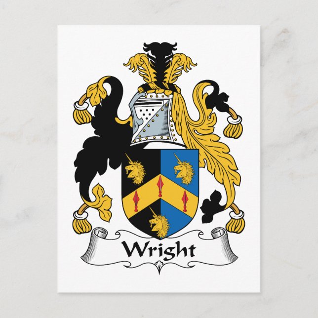 Postal Wright Family Crest (Anverso)
