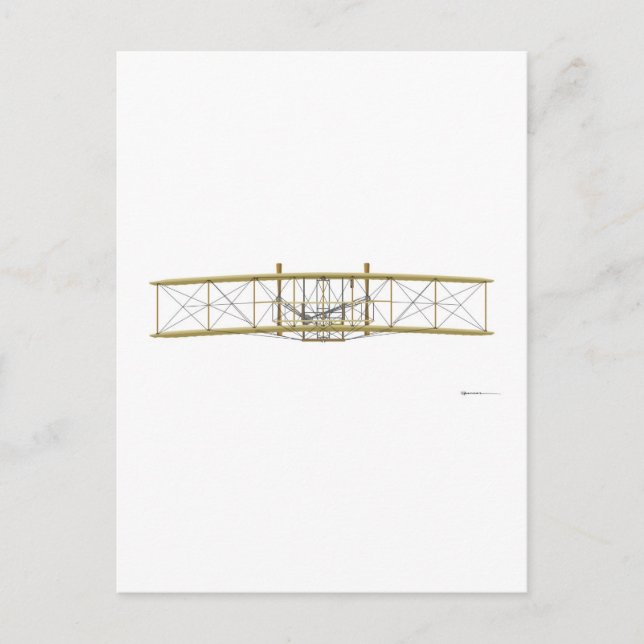 Postal Wright Flyer 1903 Front View (Anverso)