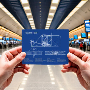 Postal Wright Flyer- Planes de dibujo del plano aéreo AD