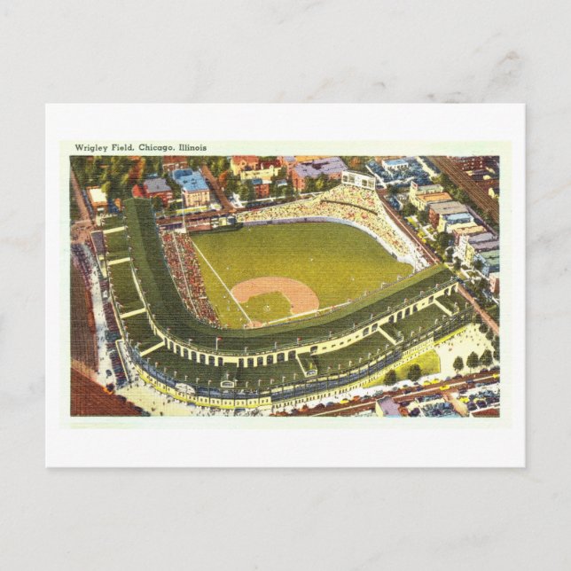 Postal Wrigley Field, Chicago, Illinois Vintage (Anverso)