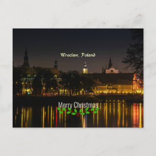 Postal Wroclaw, Polonia, Navidades,