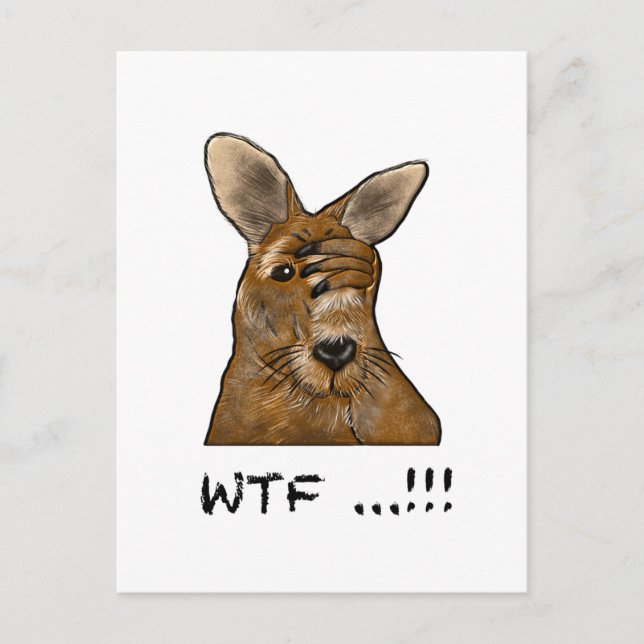 Postal ¡WTF Skippy! Graciosos obsequios canarios y acceso (Anverso)