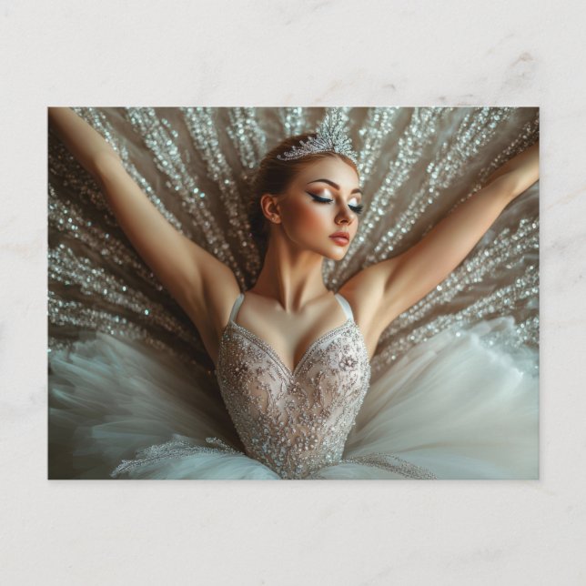 Postal Wunderschöne Ballerina im Tutu  (Anverso)