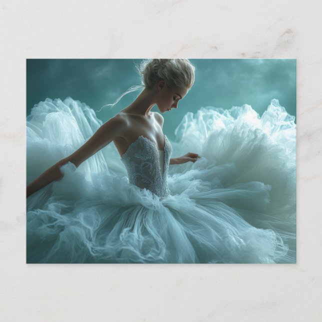 Postal Wunderschöne Ballerina im Tutu  (Anverso)