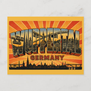 Postal Wuppertal Alemania Schwebebahn