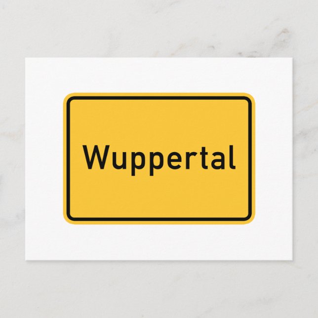Postal Wuppertal, Rótulo de Alemania Road (Anverso)