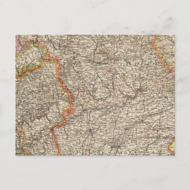 Postal Wurtemberg, Baviera (Anverso)